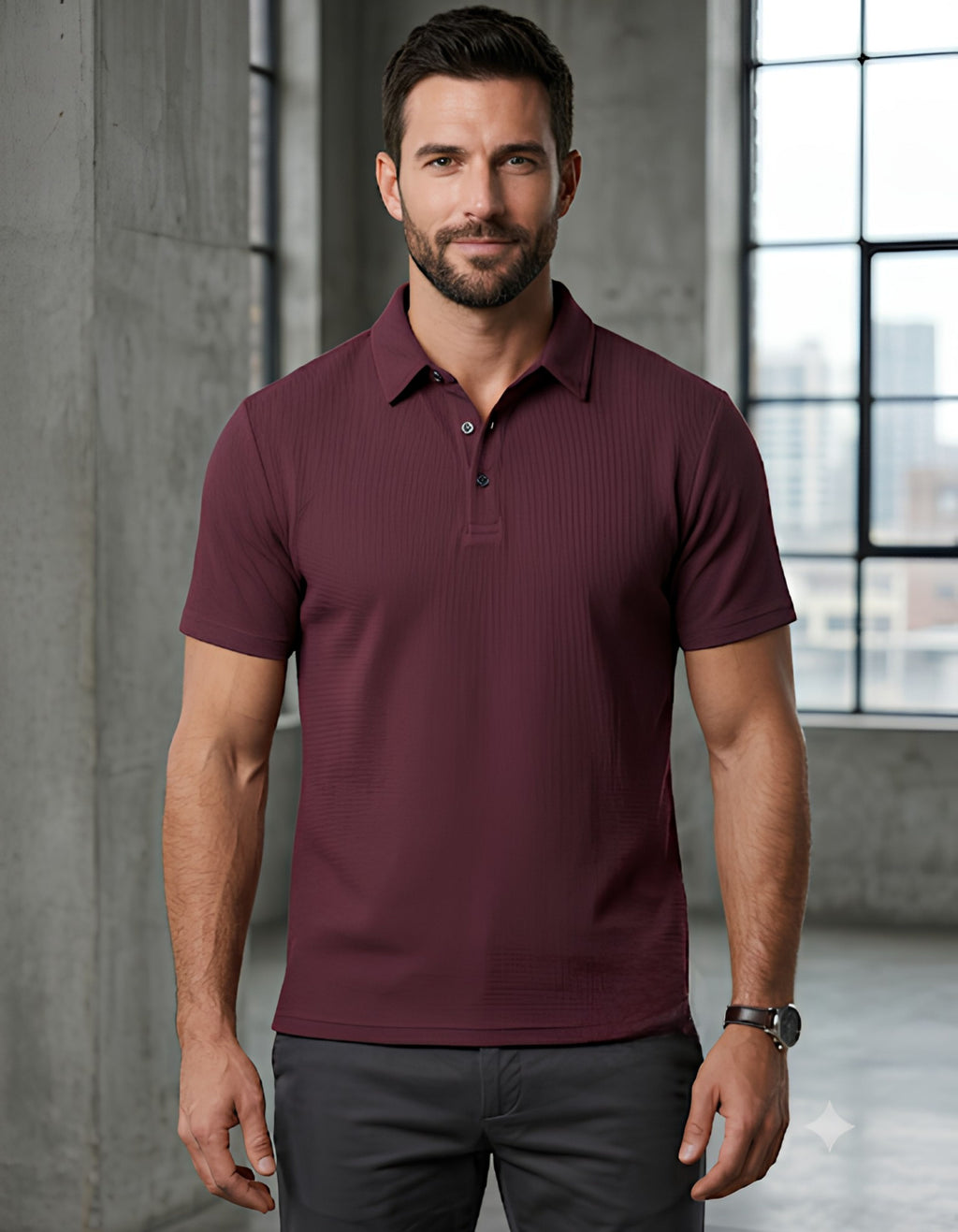 Casual Texture Polo