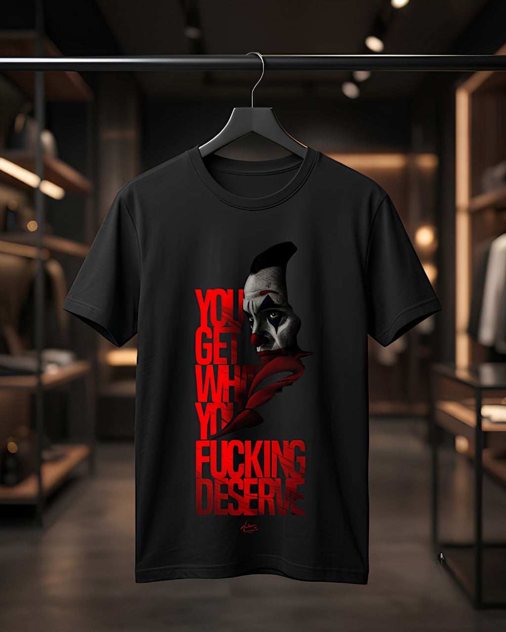 Chaos Theory" Joker Cinematic Print Tee – Dark Urban Series