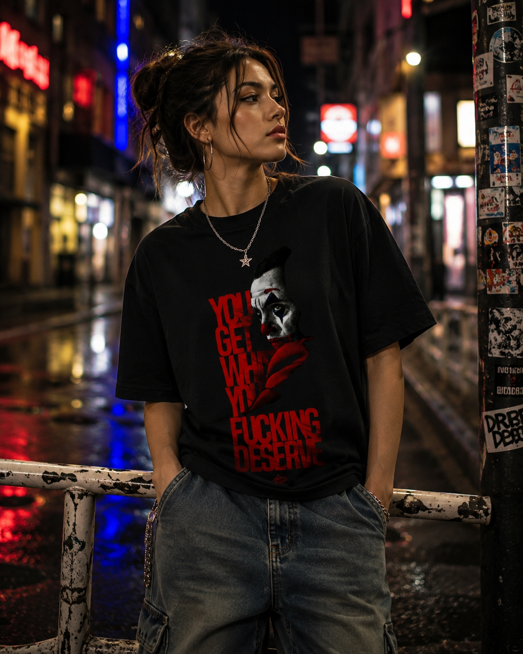 Chaos Theory" Joker Cinematic Print Tee – Dark Urban Series