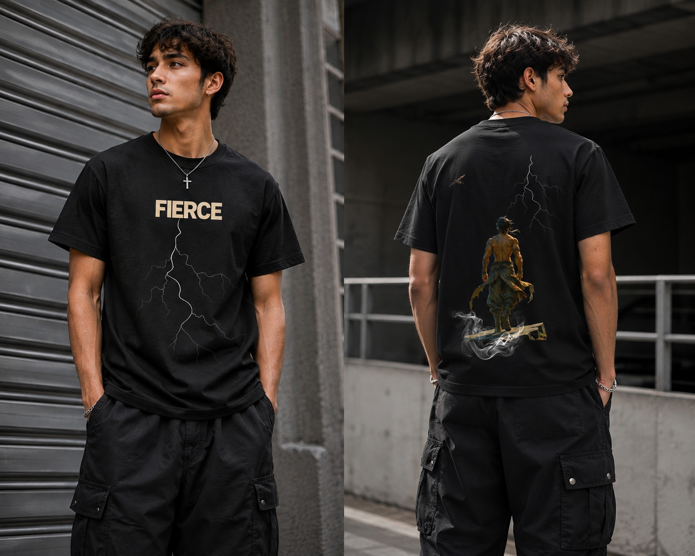The Fierce Lightning Oversized T shirt