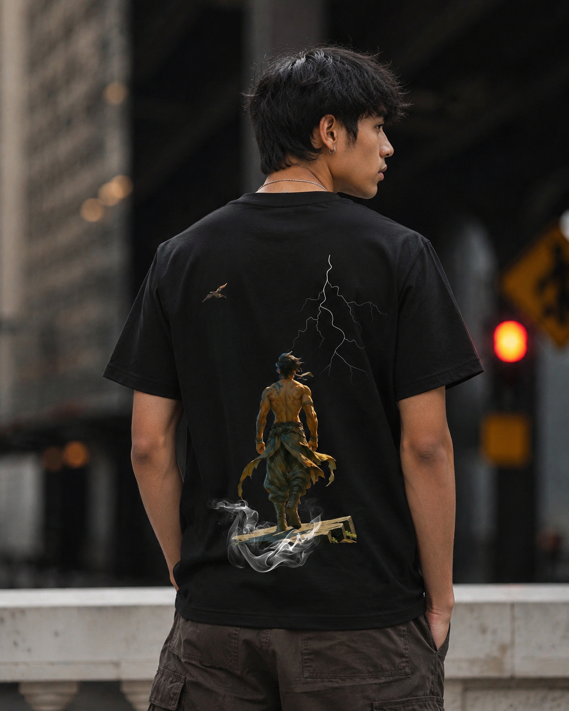 The Fierce Lightning Oversized T shirt