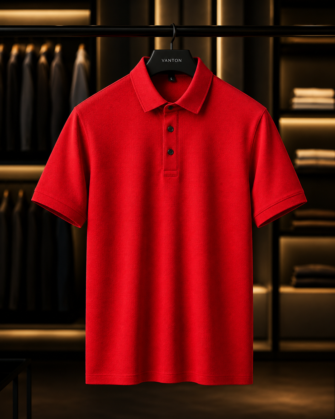 Texture Style Polo Tshirt